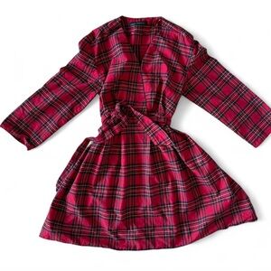 Zara Woman Red Plaid dress